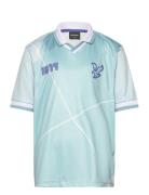 Over D Print Argyle Polo Shirt Blue Lyle & Scott
