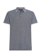 Cotton Linen Pique Reg Polo Navy Tommy Hilfiger