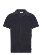 Terry Pique W Split Neck Navy Lindbergh