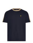 Contrast Taped T-Shirt Navy Lyle & Scott