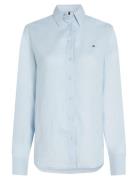 Ess Linen Relaxed Shirt Blue Tommy Hilfiger