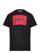 Short Sleeves Tee-Shirt Black Hugo Kids
