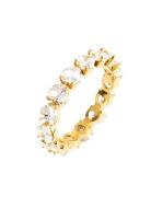 Heart Crystal Ring Gold By Jolima