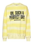 Compact Cotton Atli Sweatshirt Aop Yellow Mads Nørgaard