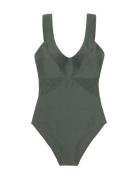 Saint Tropez Shaping Swimsuit Khaki Dorina