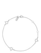 Ruth Anchor Charm Lock Bracelet, Silver Silver Design Letters