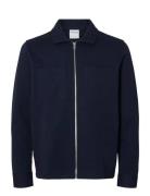 Slhjackie Sweat Zip Jacket Noos Navy Selected Homme