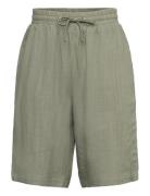 Tanja Linen Shorts Khaki Grunt