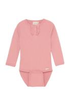 Body Ls Rib Pink Minymo