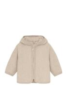 Jacket Ears Cotton Fleece Cream Huttelihut