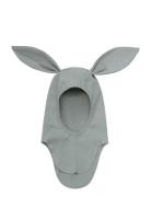Balaclava Ears Cotton Rib Green Huttelihut