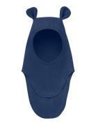 Balaclava Ears Cotton Fleece Navy Huttelihut
