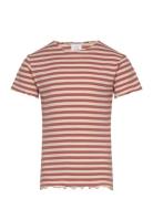 Tnmoore S_S Collar Rib Tee Red The New