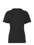 Rib Cap Sleeve Top Black Filippa K