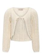 Kogmarina Life 3/4 Crop V-Neck Knt Noos Cream Kids Only