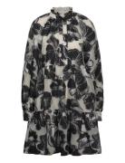 Tier Voluminous Ruffle Mini Dress, Black STINE GOYA