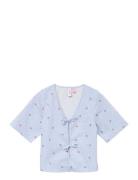 Vmodea 2/4 Tie Top Wvn Girl Blue Vero Moda Girl