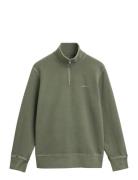 Sunfaded Half Zip Sweat Green GANT