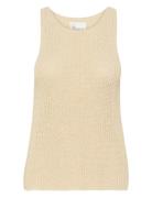 Divamw Knit Top Cream My Essential Wardrobe