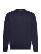 100 % Merino Crew Neck Knit100 % Merino Crew Neck Knit Navy Lindbergh ...