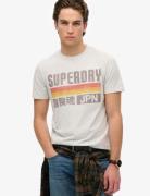 Japan Stripe Relaxed Tee White Superdry