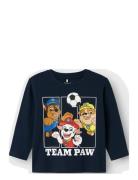 Nmmjoll Paw Nreg Ls Top Noos Cplg Navy Name It