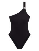 Lrl Luxury Black Shoulder Swims Navy Lauren Ralph Lauren Swimwear