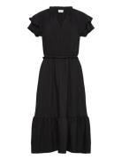 Jdytrain S/L Frill Midi Dress Wvn Exp Black JDY