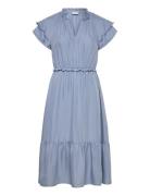 Jdytrain S/L Frill Midi Dress Wvn Exp Blue JDY