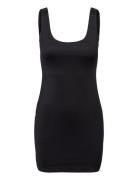 Seamless Dress With Straps Black Mango