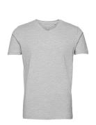 Mens Stretch V-Neck Tee S/Smens Stretch V-Neck Tee S/S Grey Lindbergh