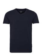 Mens Stretch V-Neck Tee S/Smens Stretch V-Neck Tee S/S Blue Lindbergh