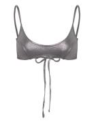 Glitter Bikini Top Silver Weekday