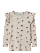 Nmfgavo Eko Ls Slim Top Lil Noos Beige Lil'Atelier