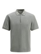 Jjeaustin Zip Polo Ss Noos Grey Jack & J S