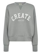 Mmcelli O-Ls Sweatshirt Grey MOS MOSH