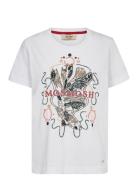 Mmhallin O-Ss Deco Tee White MOS MOSH
