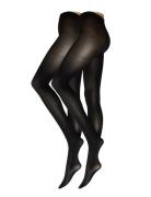 Tights 40 Den 2 Pack Recycled Black Lindex