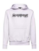 Checkered Drip Hoodie Purple VANS
