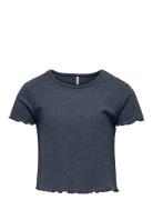 Kognella S/S O-Neck Top Noos Jrs Navy Kids Only