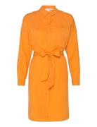 Slfkikki-Tonia Ls Short Dress B Orange Selected