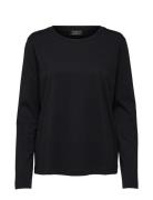Slfstandard Ls Tee Black Selected
