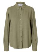 Slfviva Ls Sun Shirt Noos Green Selected