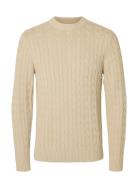 Slhryan Structure Crew Neck Grey Selected