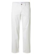 Slh196-Straight New Miles Flex Pant White Selected