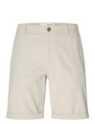 Slhslim-Luton Flex Shorts Beige Selected