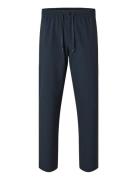 Slh196-Straight Robert String Pant Noos Blue Selected