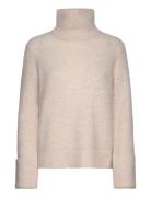 Slfsia Ras Ls Knit High Neck Cream Selected