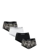 Pclogo Lady 4 Pack Aop/Solid Noos Bc Black Pieces