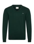 Shield Cotton V-Neck Green GANT